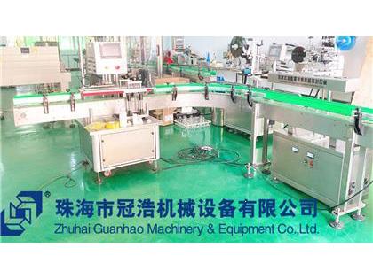 旋蓋機(jī)，鋁箔封口機(jī)，貼標(biāo)機(jī)，噴碼機(jī)，整套生產(chǎn)線已完成生產(chǎn)送貨至客戶公司