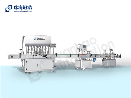 自動化膏體、液體灌裝、旋蓋、貼標生產線